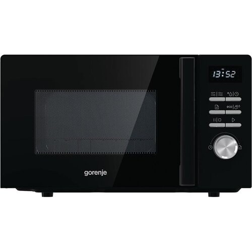 Мікрохвильова піч Gorenje, 20л, електр. керув., 800Вт, гриль, дисплей, 11 програм, чорний
