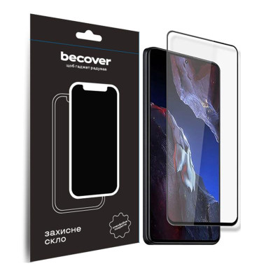 Защитное стекло BeCover для Xiaomi Poco F5 Pro Black (709744)