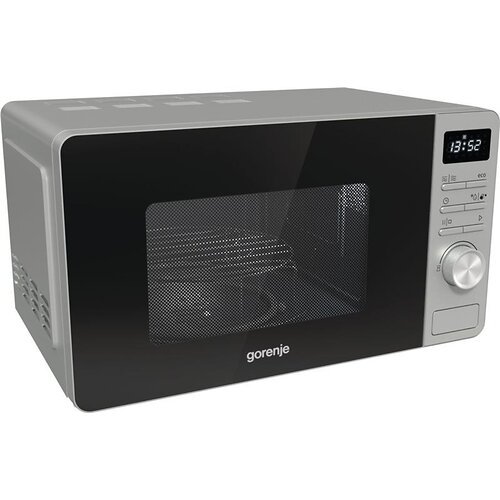 Мікрохвильова піч Gorenje, 23л, міх. управл., 800Вт, гриль, дисплей, нерж