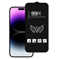 Захисне скло для Apple iPhone 15 Pro Black, 0.3 мм, 4D ARC (Z27957) без упаковки Захисне скло для Apple iPhone 15 Pro Black, 0.3 мм, 4D ARC (Z27957) без упаковки