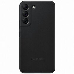 Чехол-накладка Samsung Leather Cover для Samsung Galaxy S22 SM-S901 Black (EF-VS901LBEGRU)