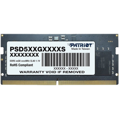 Модуль пам`яті SO-DIMM 16GB/5600 DDR5 Patriot Signature Line (PSD516G560081S)