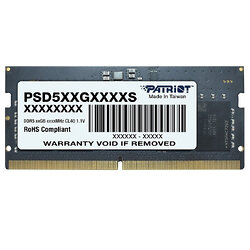 Модуль памяти SO-DIMM DDR5 8GB/5600 Patriot Signature Line (PSD58G560041S)