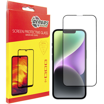 Защитное стекло Dengos для Apple iPhone 14 Black Full Glue (TGFG-230) Защитное стекло Dengos для Apple iPhone 14 Black Full Glue (TGFG-230)