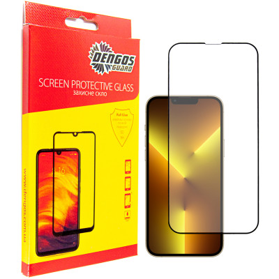 Защитное стекло Dengos для Apple iPhone 13 Black Full Glue (TGFG-316) Защитное стекло Dengos для Apple iPhone 13 Black Full Glue (TGFG-316)