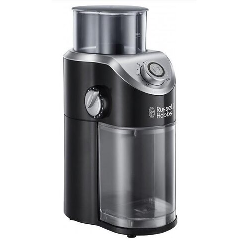 Кавомолка Russell Hobbs жорнова Classic, 140Вт, об'єм зерен-100г, регул.ступеню помолу, пластик, чорний