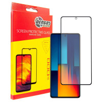 Защитное стекло Dengos для Xiaomi Poco M6 Pro 4G Black Full Glue (TGFG-360)