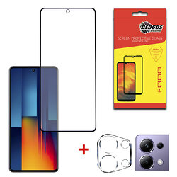 Защитное стекло Dengos для Poco M6 Pro 4G Black Full Glue (DG-TGSCP-06)