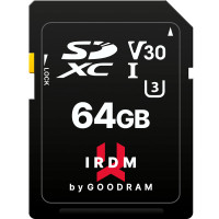 Карта памяти SDXC 64GB UHS-I/U3 Class 10 Goodram IRDM S3A0 R100/W40MB/s (IR-S3A0-0640R12)