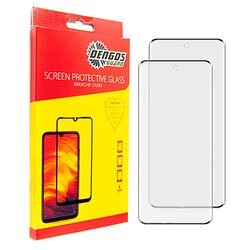 Защитное стекло Dengos для Xiaomi Redmi Note 14 Pro Black Full Glue (DG-TG2P-64) 2шт