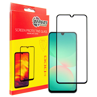 Захисне скло Dengos для Samsung Galaxy A26 SM-A266 Black Full Glue (TGFG-386)
