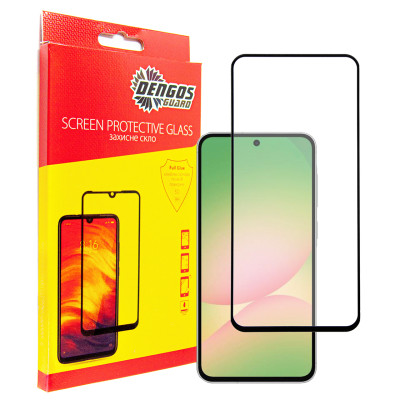 Захисне скло Dengos для Samsung Galaxy A56 5G SM-A566 Black Full Glue (TGFG-388)