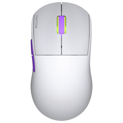 Беспроводная мышь Hator Quasar 2 Ultra 4K Wireless White/Lilac (HTM571WL)