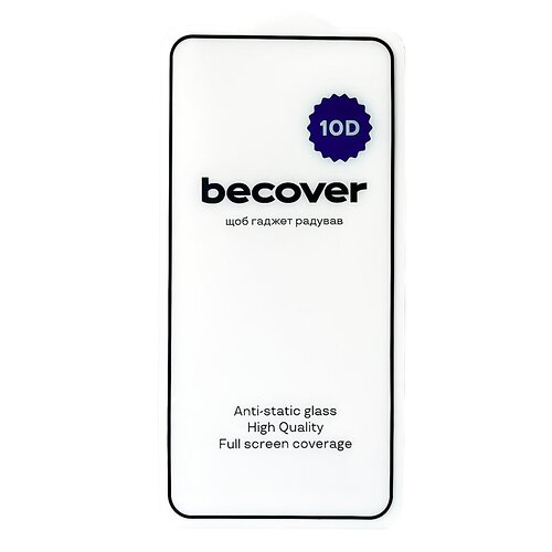 Защитное стекло BeCover для Poco F6 Pro Black, 10D (712586)