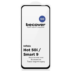 Защитное стекло BeCover для Infinix Hot 50i (X6531) Black, 10D (712713)