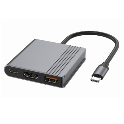 Док-станция Cablexpert USB-C 3-в-1 (A-CM-COMBO3-05)