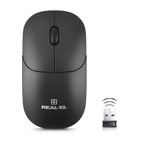 Беспроводная мышь REAL-EL RM-311 W Black