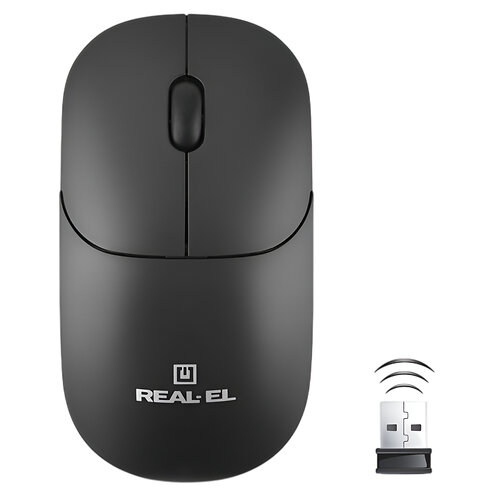 Беспроводная мышь REAL-EL RM-313 W Black