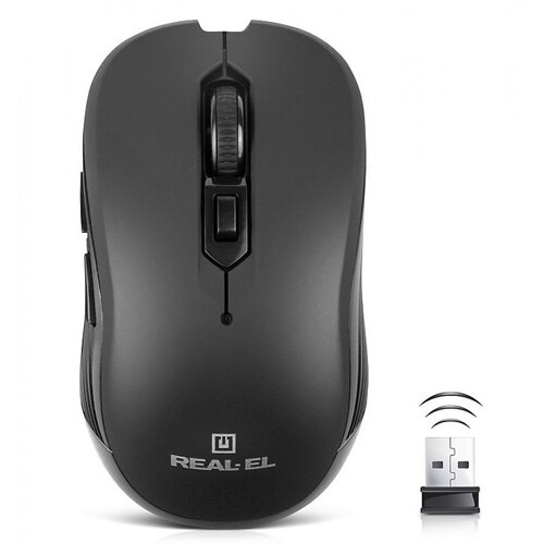 Беспроводная мышь REAL-EL RM-331W Black