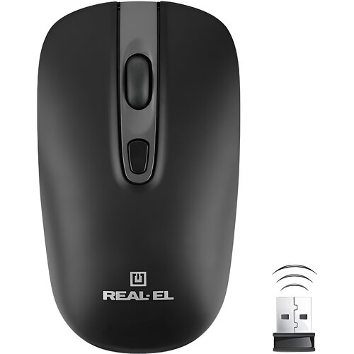 Беспроводная мышь REAL-EL RM-350W Black