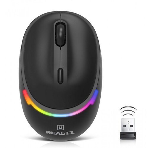 Беспроводная мышь REAL-EL RM-440W Black