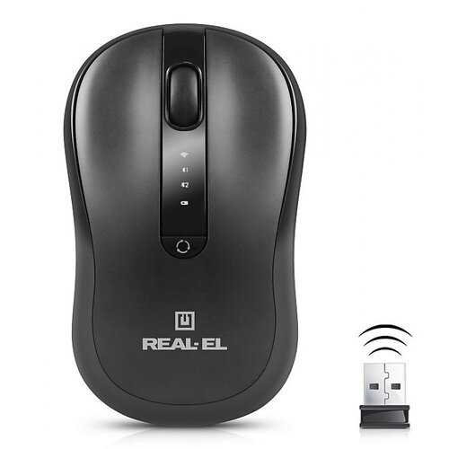 Беспроводная мышь REAL-EL RM-450W Black
