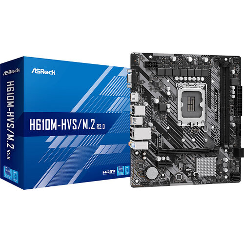 Материнская плата ASRock H610M-HVS/M.2 R2.0 Socket 1700