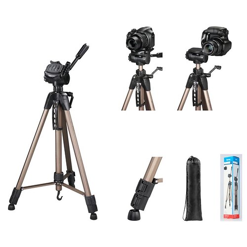 Трипод фотоапарату Hama Star-62, 3D, 64-160см, бежевий