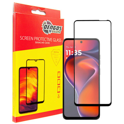 Защитное стекло Dengos для Motorola G15/G15 Power Black Full Glue (TGFG-397) Защитное стекло Dengos для Motorola G15/G15 Power Black Full Glue (TGFG-397)