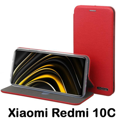 Чехол-книжка BeCover Exclusive для Xiaomi Redmi 10C Burgundy Red (707948)