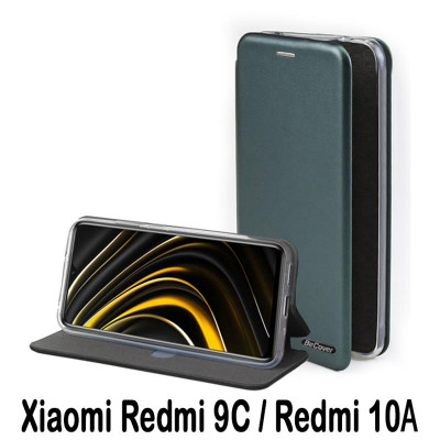 Чехол-книжка BeCover Exclusive для Xiaomi Redmi 9C/Redmi 10А Dark Green (707950)