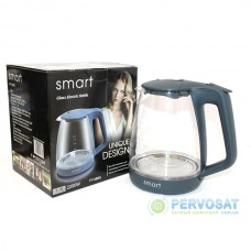 Электрочайник SMART FY-488 (2200Вт., 1,7л., диск, стекл., морск. волна) Электрочайник SMART FY-488 (2200Вт., 1,7л., диск, стекл., морск. волна)