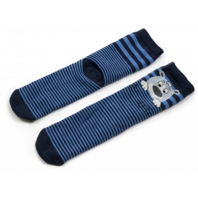 Шкарпетки Bross махрові з ведмедиками (18352-5B-blue)