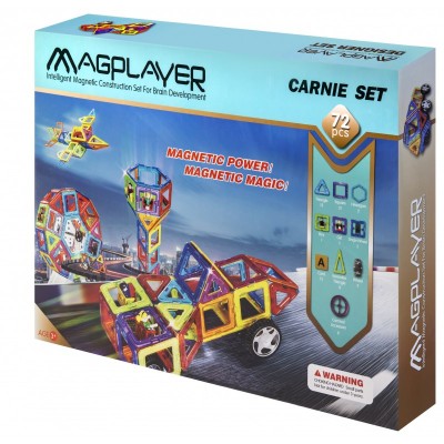 Конструктор Magplayer магнітний набір 72ел