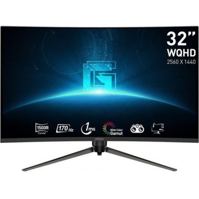 Монітор MSI 31.5" G32CQ5P 2xHDMI, DP, Audio, VA, 2560x1440, 170Hz, 1ms, sRGB 115%, CURVED, AdaptiveSync, HAS
