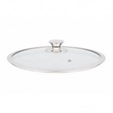 Кришка Ardesto Gemini, 28см, термостійке скло, нержавіюча сталь Кришка Ardesto Gemini, 28см, термостійке скло, нержавіюча сталь