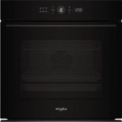 Духова шафа Whirlpool електрична, 73л, A+, дисплей, конвекція, телескопічні напрямні, чорний