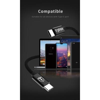 Дата кабель USB Type-C to Type-C 1.0m Speed T-CC811 Black T-PHOX (T-CC811 Black)