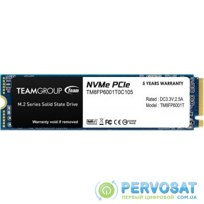 Твердотільний накопичувач SSD Team M.2 NVMe PCIe 3.0 x4 1TB MP33 2280 TLC