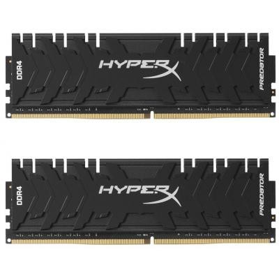 Модуль пам'яті для комп'ютера DDR4 16GB (2x8GB) 3200 MHz HyperX Predator Black Kingston Fury (ex.HyperX) (HX432C16PB3K2/16)
