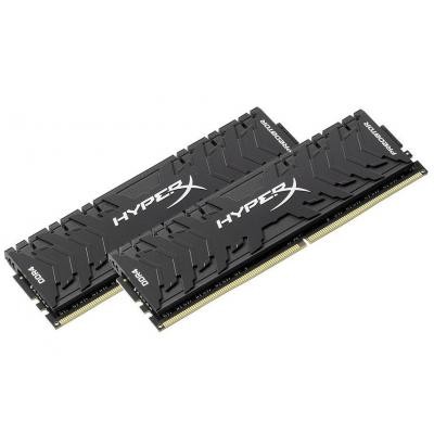 Модуль пам'яті для комп'ютера DDR4 16GB (2x8GB) 3200 MHz HyperX Predator Black Kingston Fury (ex.HyperX) (HX432C16PB3K2/16)