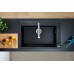 Мийка кухонна Hansgrohe S51, граніт, прямокутник, без крила, 770х510х190мм, чаша - 1, накладна, S510-F660, чорний графіт