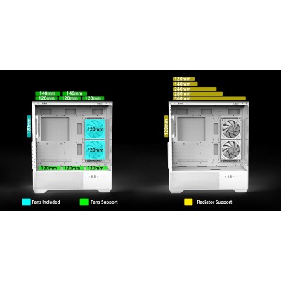 Корпус Zalman Chronix V2 без БЖ, 1xUSB3.0, 1xUSB2.0, 1x Type C, 2x120мм ARGB Reverse, 4x120мм ARGB, VGA 410мм, LCS ready, TG Side/Front Panel, ATX, білий Корпус Zalman Chronix V2 без БЖ, 1xUSB3.0, 1xUSB2.0, 1x Type C, 2x120мм ARGB Reverse, 4x120мм ARGB, VGA 410мм, LCS ready, TG Side/Front Panel, ATX, білий