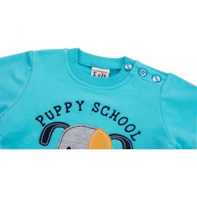 Набор детской одежды E&H с собачкой "PUPPY SCHOOL" (8653-86B-blue)