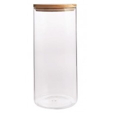 Банка для зберігання Ardesto Fresh, кругла, 1300 мл, скло, бамбук Банка для зберігання Ardesto Fresh, кругла, 1300 мл, скло, бамбук