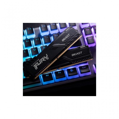Модуль пам'яті для комп'ютера DDR4 16GB 3000 MHz FURY Beast Black Kingston Fury (ex.HyperX) (KF430C16BB/16)