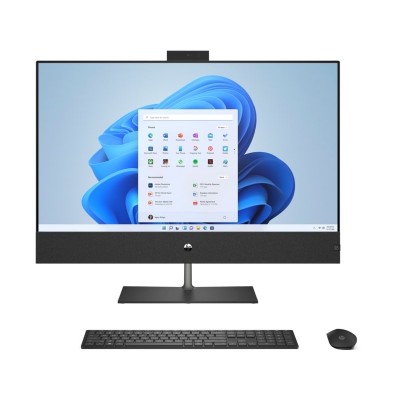 Комп'ютер персональний моноблок HP Pavilion 31.5" UHD IPS, Intel i7-13700T, 16GB, F512GB, NVD3050-4, WiFi, кл+м, DOS, чорний