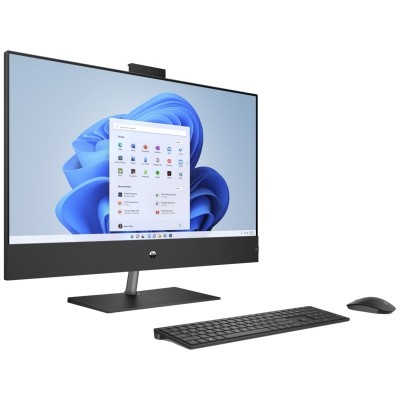 Комп'ютер персональний моноблок HP Pavilion 31.5" UHD IPS, Intel i7-13700T, 16GB, F512GB, NVD3050-4, WiFi, кл+м, DOS, чорний