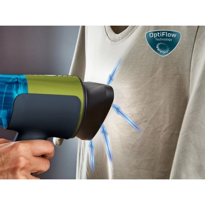 Відпарювач Tefal компактний AeroSteam, 1400Вт, 100мл, постійна пара - 20гр, чорно-зелений