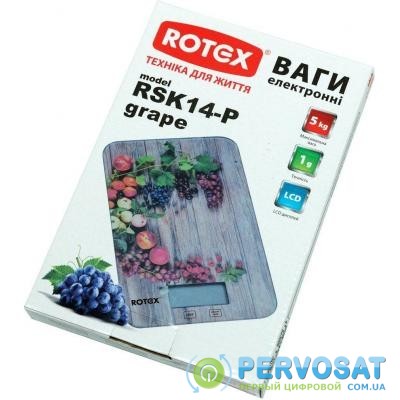 Весы кухонные Rotex RSK14-P Grape